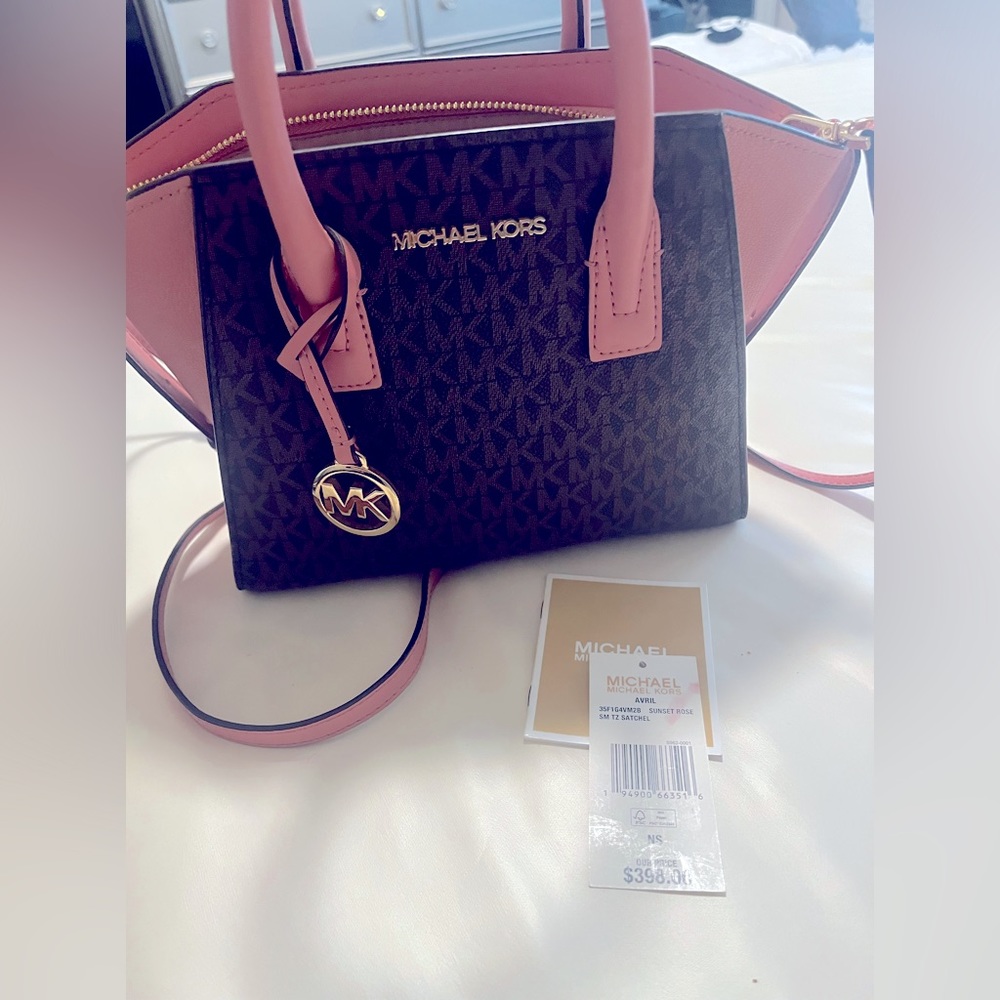 Michael Kors Avril Top Zip Crossbody Bag